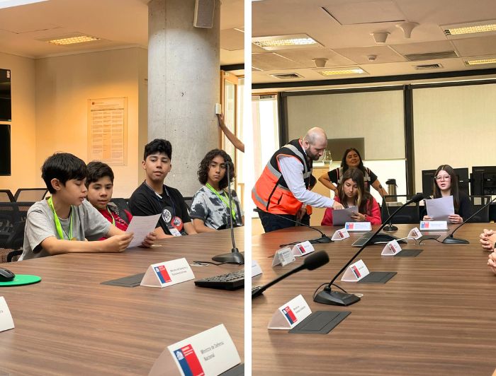 Estudiantes del Penta UC realizan actividades educativas en SENAPRED