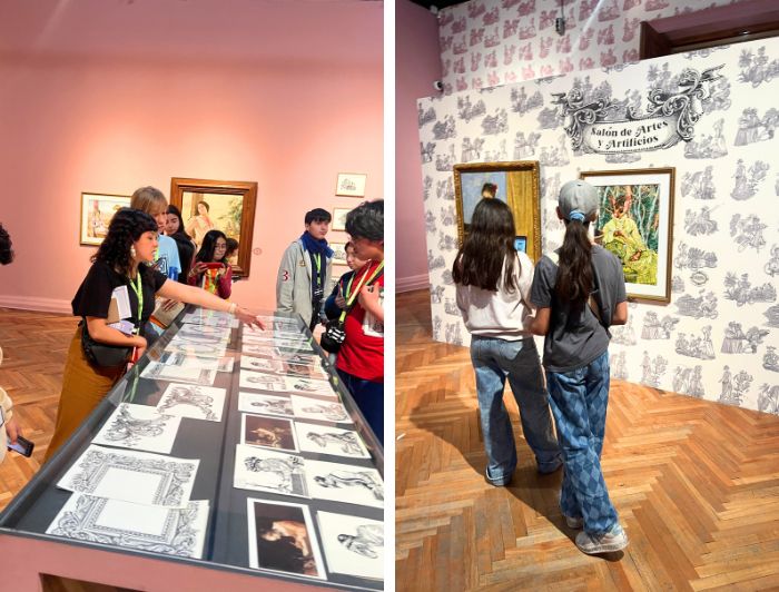 Estudiantes de Penta UC realizan actividades educativas en el Museo Nacional de Bellas Artes